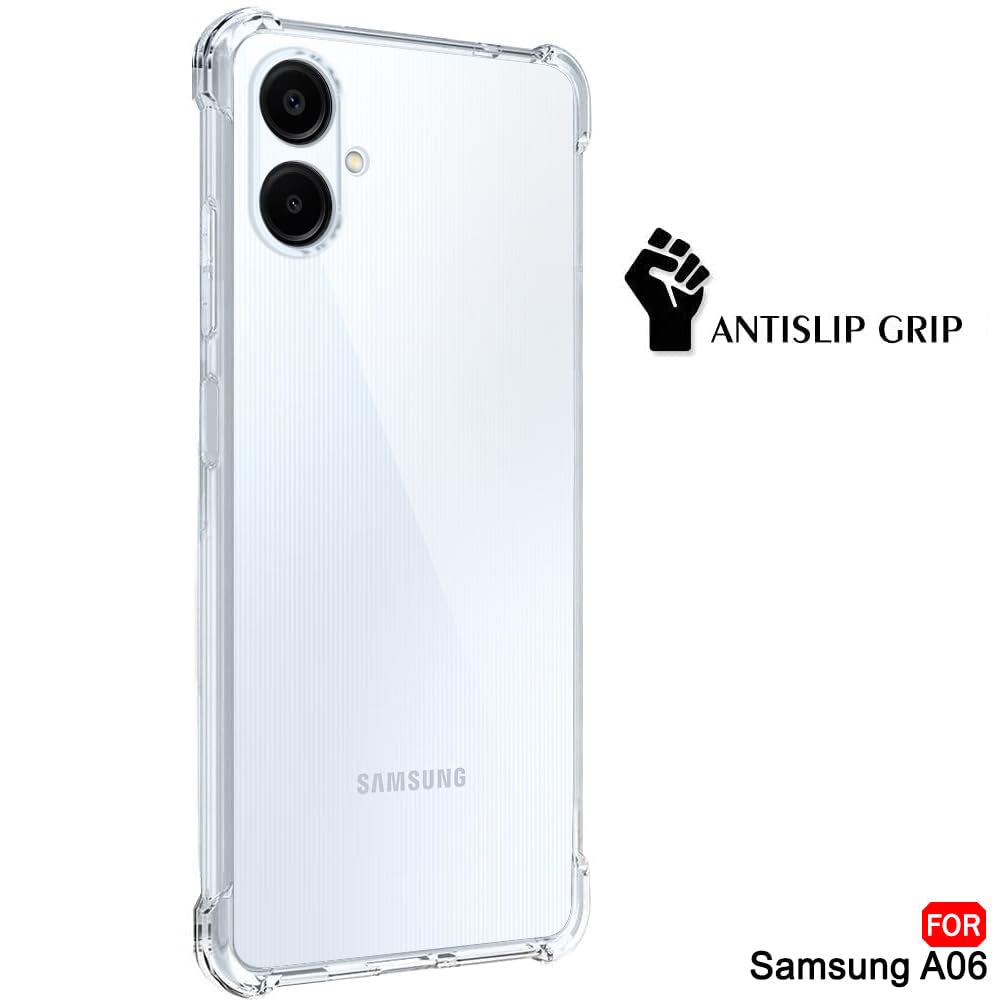 Husa de protectie Techsuit Shockproof Clear Silicone compatibil cu Samsung Galaxy A06, Transparent