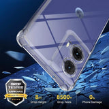 Husa de protectie Techsuit Shockproof Clear Silicone compatibil cu Motorola Moto G85, Transparent