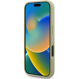 Husa de protectie Guess Glitter Fixed Big 4G (GUHCP16MHG4SGD) compatibil cu iPhone 16 Plus, Auriu