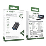 Adaptor Acefast Adapter (J1), Type-C to USB 3.0, 5Gbps, Fast Charging, Data Transmission, Negru