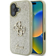 Husa de protectie Guess Glitter Fixed Big 4G (GUHCP16SHG4SGD) compatibil cu iPhone 16, Auriu