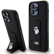 Husa de protectie Karl Lagerfeld Saffiano Gripstand (KLHCP14XGSACHPK) compatibil cu iPhone 14 Pro Max, Choupette