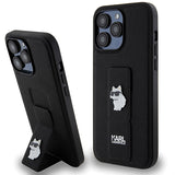 Husa de protectie Karl Lagerfeld Saffiano Gripstand (KLHCP14XGSACHPK) compatibil cu iPhone 14 Pro Max, Choupette