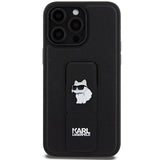 Husa de protectie Karl Lagerfeld Saffiano Gripstand (KLHCP14XGSACHPK) compatibil cu iPhone 14 Pro Max, Choupette