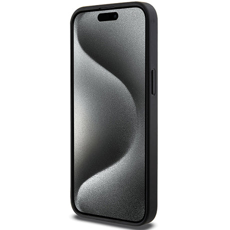 Husa de protectie Karl Lagerfeld Saffiano Gripstand (KLHCP14XGSACHPK) compatibil cu iPhone 14 Pro Max, Choupette