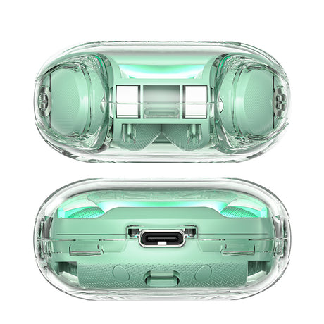 Casti Acefast (T8), USB-C, IPX4, Bluetooth 5.3, AI Call Noise Reduction, Digital Display, 480mAh, Verde Menta