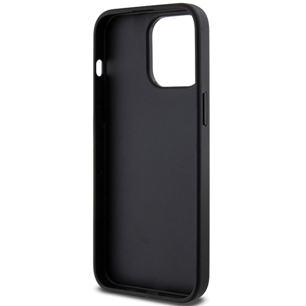 Husa de protectie Karl Lagerfeld Saffiano Gripstand (KLHCP14XGSACHPK) compatibil cu iPhone 14 Pro Max, Choupette