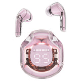 Casti Acefast (T8), USB-C, IPX4, Bluetooth 5.3, AI Call Noise Reduction, Digital Display, 480mAh, Lotus Pink