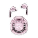 Casti Acefast (T8), USB-C, IPX4, Bluetooth 5.3, AI Call Noise Reduction, Digital Display, 480mAh, Lotus Pink