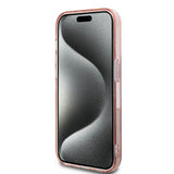 Husa de protectie Karl Lagerfeld IML Luxury (KLHCP14XHKLPCHP) compatibil cu iPhone 14 Pro Max, Roz Choupette Head&Monogram