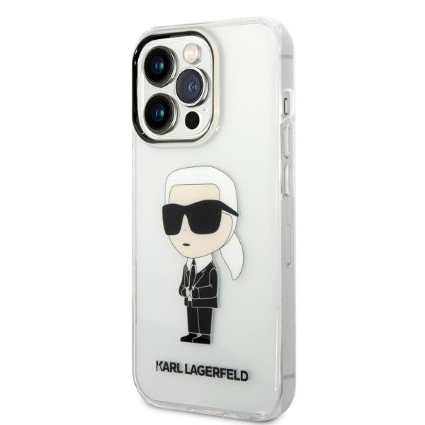 Husa de protectie Karl Lagerfeld compatibil cu iPhone 14 Pro Max, Transparent