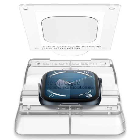 Folie de protectie smartwatch Spigen (set de 2) Elite Shield EZ Fit (AFL08579) compatibil cu Apple Watch 10 46mm / Watch 11 46mm, Transparent