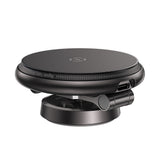 Suport Acefast with Wireless Charging (D30), for iPhone, Magnetic Grip, 360°, LED Light, for Dashboard, 15W, Negru