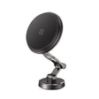 Suport Acefast with Wireless Charging (D30), for iPhone, Magnetic Grip, 360°, LED Light, for Dashboard, 15W, Negru