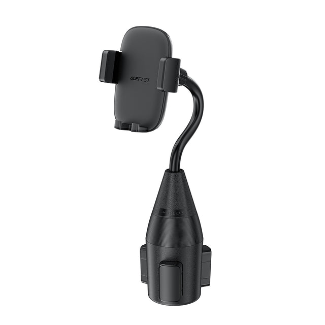Suport Acefast (D24), for Cup Holder, 360° Rotation, Multi-angle Adjustment, Safety Lock, for Phone 4.5-6.7", Negru