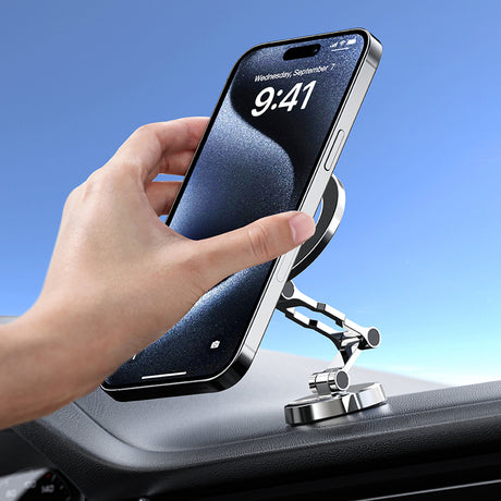 Suport Acefast (D20), Magnetic Ring, 360° Rotation, for Dashboard, Universal, Adjustable, Metal Gray