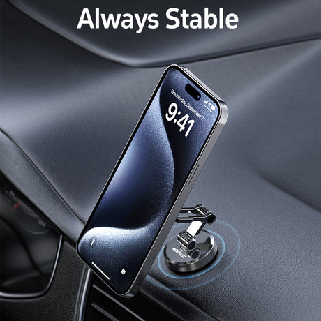 Suport Acefast (D20), Magnetic Ring, 360° Rotation, for Dashboard, Universal, Adjustable, Metal Gray
