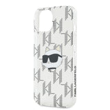Husa de protectie Karl Lagerfeld IML Luxury (KLHCP15SHKLPCHT) compatibil cu iPhone 15, Transparent Choupette Head&Monogram