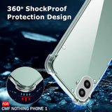 Husa de protectie Techsuit Shockproof Clear Silicone compatibil cu Nothing CMF Phone 1, Transparent