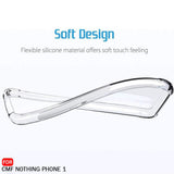 Husa de protectie Techsuit Shockproof Clear Silicone compatibil cu Nothing CMF Phone 1, Transparent