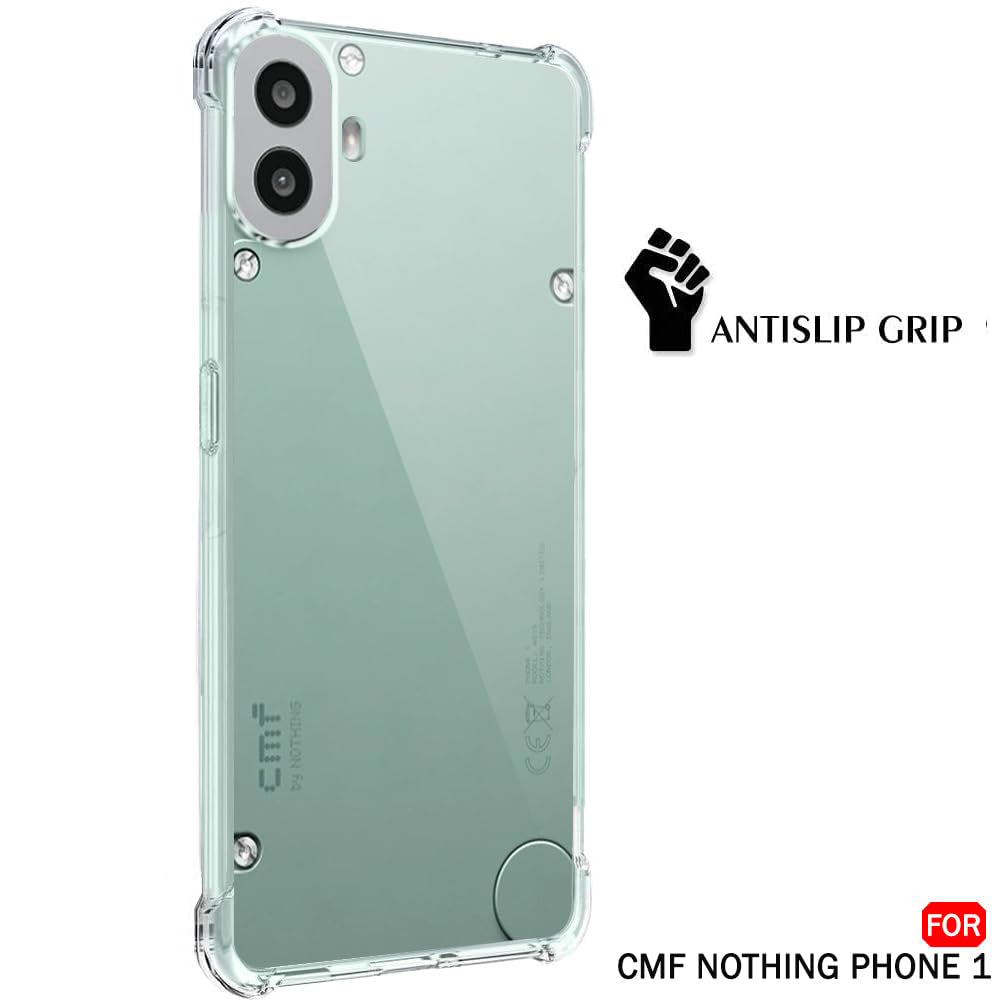 Husa de protectie Techsuit Shockproof Clear Silicone compatibil cu Nothing CMF Phone 1, Transparent
