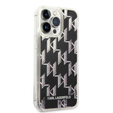 Husa de protectie Karl Lagerfeld Hardcase Liquid Glitter (KLHCP14XLMNMK) compatibil cu iPhone 14 Pro Max, Monogram