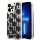 Husa de protectie Karl Lagerfeld Hardcase Liquid Glitter (KLHCP14XLMNMK) compatibil cu iPhone 14 Pro Max, Monogram