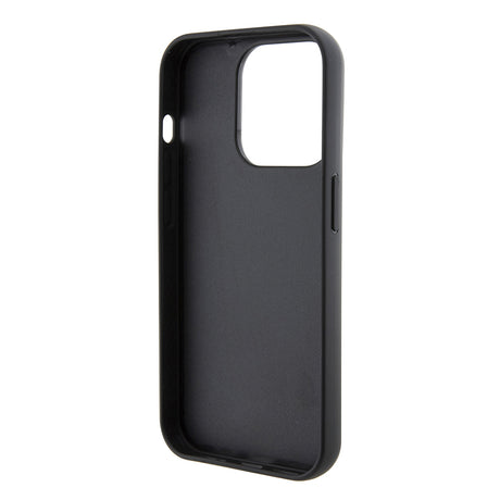 Husa de protectie Karl Lagerfeld Saffiano Gripstand (KLHCP15LGSACHPK) compatibil cu iPhone 15 Pro, Choupette Pins