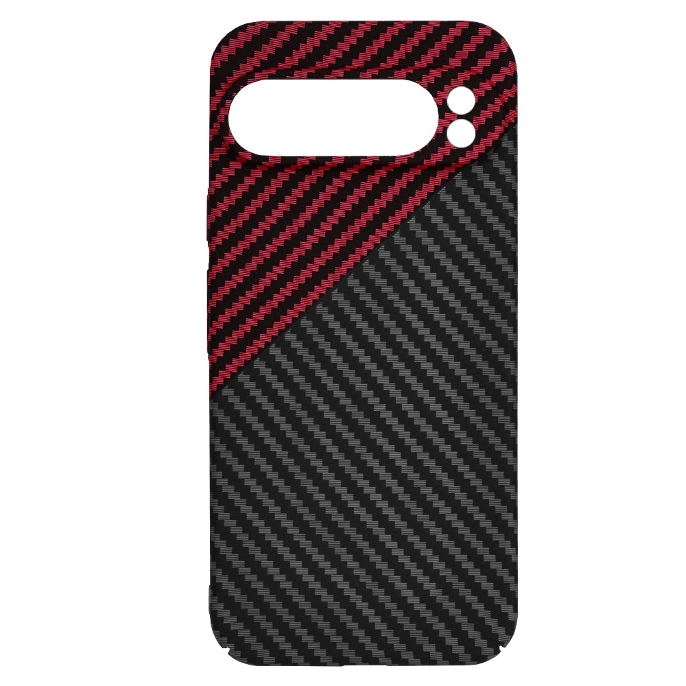 Husa de protectie Techsuit Carbonite FiberShell compatibil cu Google Pixel 9 Pro XL, Rosu Vortex