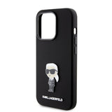 Husa de protectie Karl Lagerfeld Silicone (KLHCP15LSMHKNPK) compatibil cu iPhone 15 Pro, Ikonik