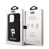 Husa de protectie Karl Lagerfeld Silicone (KLHCP15LSMHKNPK) compatibil cu iPhone 15 Pro, Ikonik