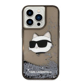 Husa de protectie Karl Lagerfeld Hardcase Glitter (KLHCP14XLNCHCK) compatibil cu iPhone 14 Pro Max, Choupette Head