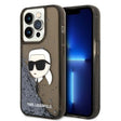 Husa de protectie Karl Lagerfeld Hardcase Glitter (KLHCP14XLNKHCK) compatibil cu iPhone 14 Pro Max, Karl Head