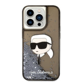 Husa de protectie Karl Lagerfeld Hardcase Glitter (KLHCP14XLNKHCK) compatibil cu iPhone 14 Pro Max, Karl Head