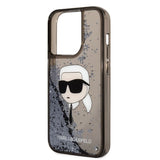 Husa de protectie Karl Lagerfeld Hardcase Glitter (KLHCP14XLNKHCK) compatibil cu iPhone 14 Pro Max, Karl Head