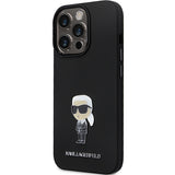 Husa de protectie Karl Lagerfeld Silicone (KLHCP14XSMHKNPK) compatibil cu iPhone 14 Pro Max, Ikonik Metal Pin