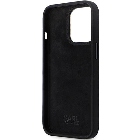 Husa de protectie Karl Lagerfeld Silicone (KLHCP14XSMHKNPK) compatibil cu iPhone 14 Pro Max, Ikonik Metal Pin