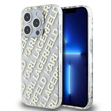 Husa de protectie Karl Lagerfeld IML Luxury (KLHCP15LHKFOEMD) compatibil cu iPhone 15 Pro, Auriu Fullover Logo