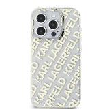 Husa de protectie Karl Lagerfeld IML Luxury (KLHCP15LHKFOEMD) compatibil cu iPhone 15 Pro, Auriu Fullover Logo