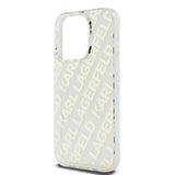 Husa de protectie Karl Lagerfeld IML Luxury (KLHCP15LHKFOEMD) compatibil cu iPhone 15 Pro, Auriu Fullover Logo
