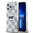 Husa de protectie Karl Lagerfeld IML Luxury (KLHCP15LHKLPCHT) compatibil cu iPhone 15 Pro, Transparent Choupette Head&Monogram