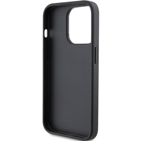 Husa de protectie Karl Lagerfeld Saffiano Cardslot (KLHCP15LSAPKCNPK) compatibil cu iPhone 15 Pro, Karl&Choupette