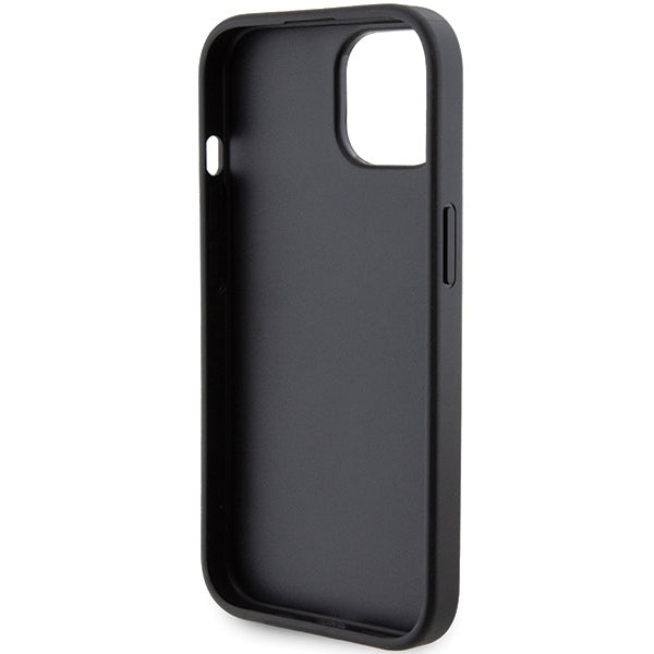 Husa de protectie Karl Lagerfeld Saffiano Gripstand (KLHCP15SGSACHPK) compatibil cu iPhone 15, Choupette