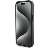 Husa de protectie Karl Lagerfeld Saffiano Gripstand (KLHCP15SGSAKCPK) compatibil cu iPhone 15, Karl&Choupette