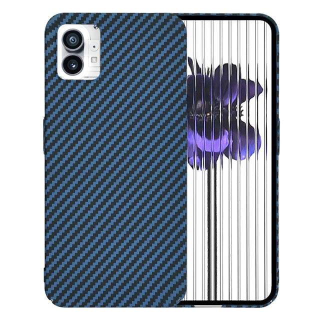 Husa de protectie Techsuit Carbonite FiberShell compatibil cu Nothing Phone (1), Cyan