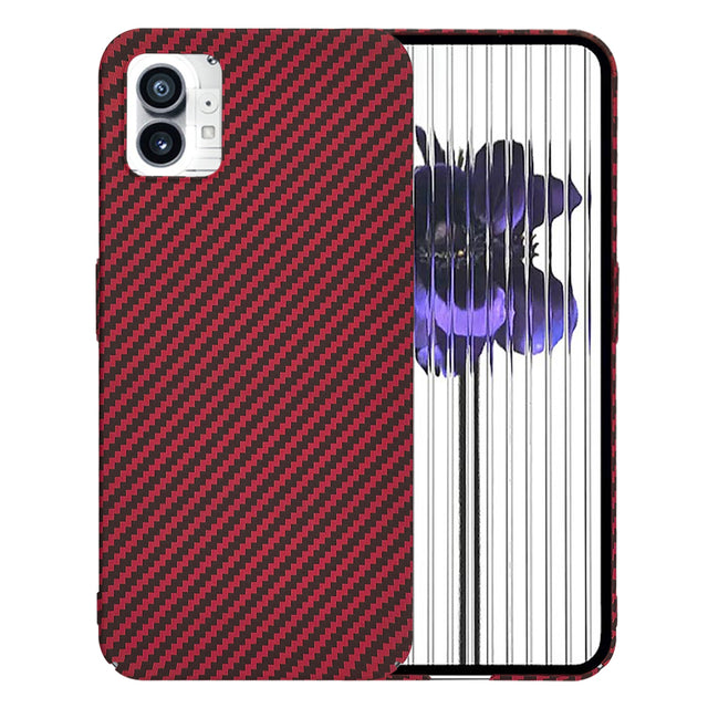 Husa de protectie Techsuit Carbonite FiberShell compatibil cu Nothing Phone (1), Rosu