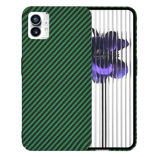 Husa de protectie Techsuit Carbonite FiberShell compatibil cu Nothing Phone (1), Verde