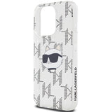 Husa de protectie Karl Lagerfeld IML Luxury (KLHCP15XHKLPCHT) compatibil cu iPhone 15 Pro Max, Transparent Choupette Head&Monogram