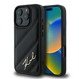 Husa de protectie Karl Lagerfeld compatibil cu iPhone 16 Pro, Negru