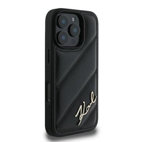 Husa de protectie Karl Lagerfeld compatibil cu iPhone 16 Pro, Negru